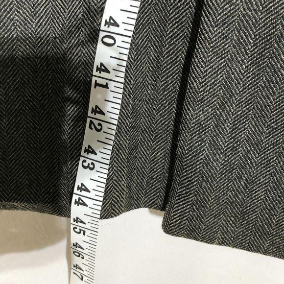 Vintage Kuppenheimer Tigertwist 100% Wool Herringbone Tweed Long Coat 44 - Picture 9 of 11